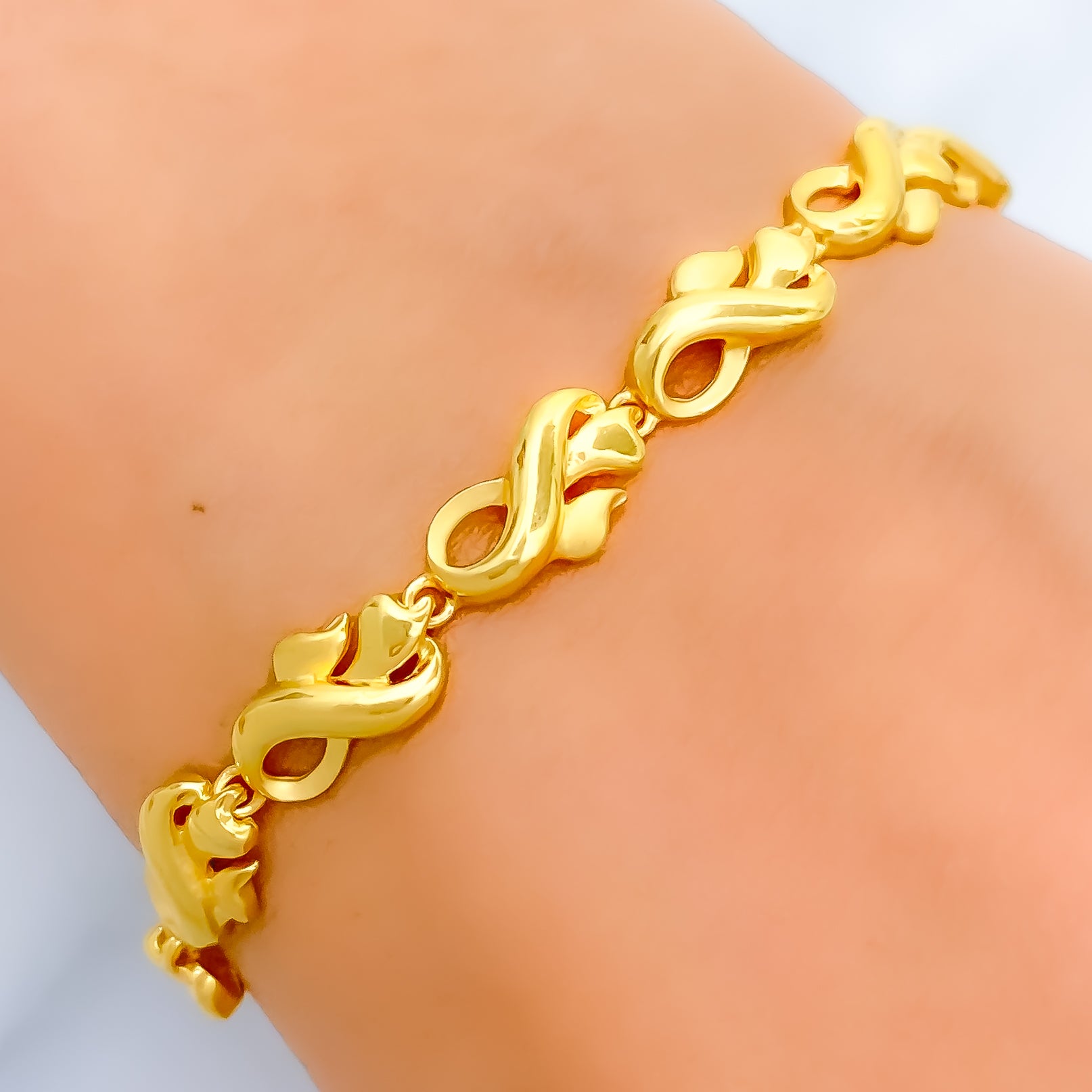 Gold Navratna Bangle Bracelet 22 Karat – aabhushan Jewelers