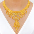 Stunning Draped 22k Gold Leaf Set