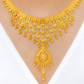 Stunning Draped 22k Gold Leaf Set