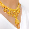 Stunning Draped 22k Gold Leaf Set