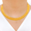 Classic Beaded 22k Gold Choker Set