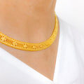 Chic Slender 22k Gold Choker Set