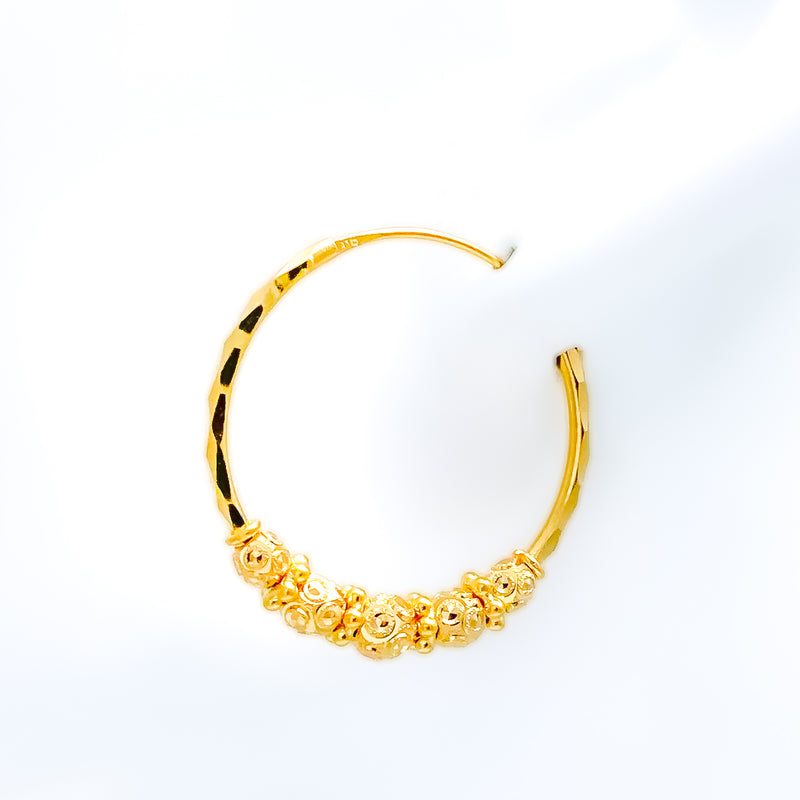 Gorgeous Beaded Hoop Earrings