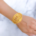 Geometric Beaded Statement Bracelet