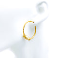 Upscale Modern Hoop Earrings