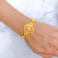 Dainty Flower 22k Gold Accented Bracelet