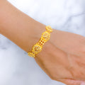 Bright Lightweight 22k Gold Beaded Bracelet