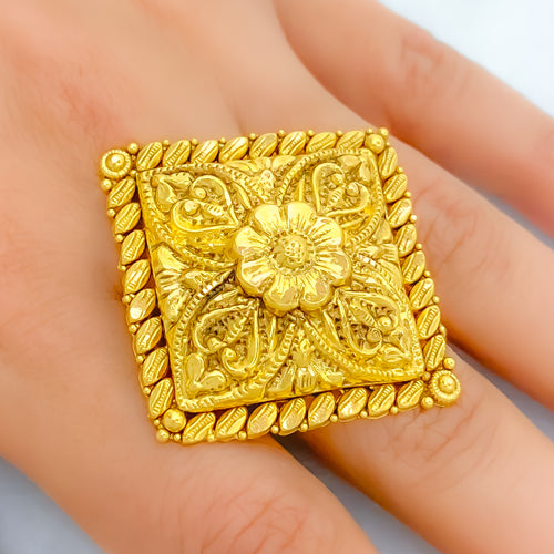 22k-gold-vintage-floral-motif-statement-ring