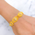 Bright Lightweight 22k Gold Beaded Bracelet