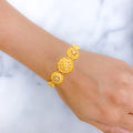 Ornate Graduated Dome Bracelet