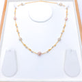 Accented Three-Tone Necklace