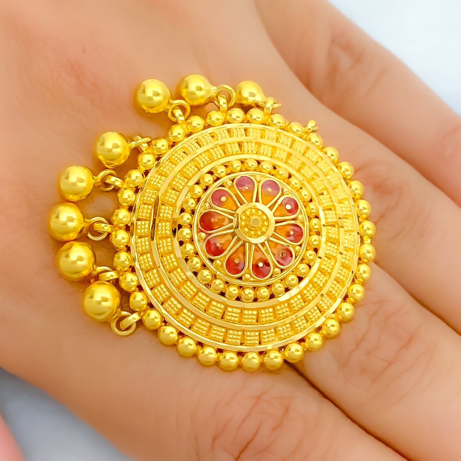Gold Rings for Women -22k Yellow Gold Rings -Gold Filigree Rings -Indian Gold  Jewelry -Buy Online