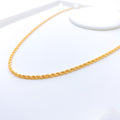 22k gold Classic Hollow Rope Chain - 17.5"