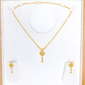 Exclusive Marquise Tassel Necklace 22k Gold Set