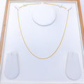 Lightweight Wheat 22k Gold Chain - 20"