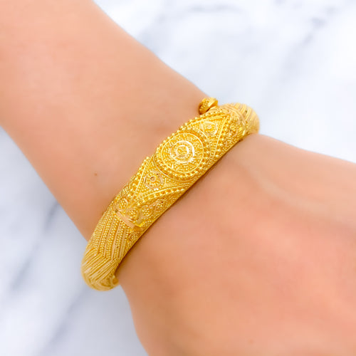 Evergreen Tapered Bangle Bracelet