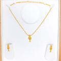 Tasteful Marquise Drop Necklace 22k Gold Set