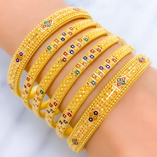 Classic Meenakari Bangle Set