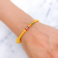 Lightweight 22k Gold Meenakari Bangle