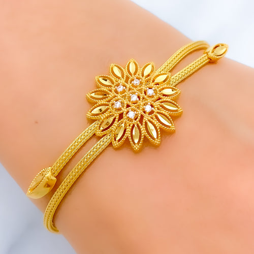 Beautiful Floral Rope Bracelet