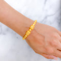 Beaded Pipe 22k Gold Bangle