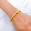 Beaded Pipe 22k Gold Bangle