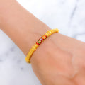 Festive 22k Gold Meenakari Bangle