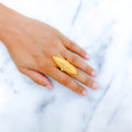 Grand Elongated 22k Gold Ring