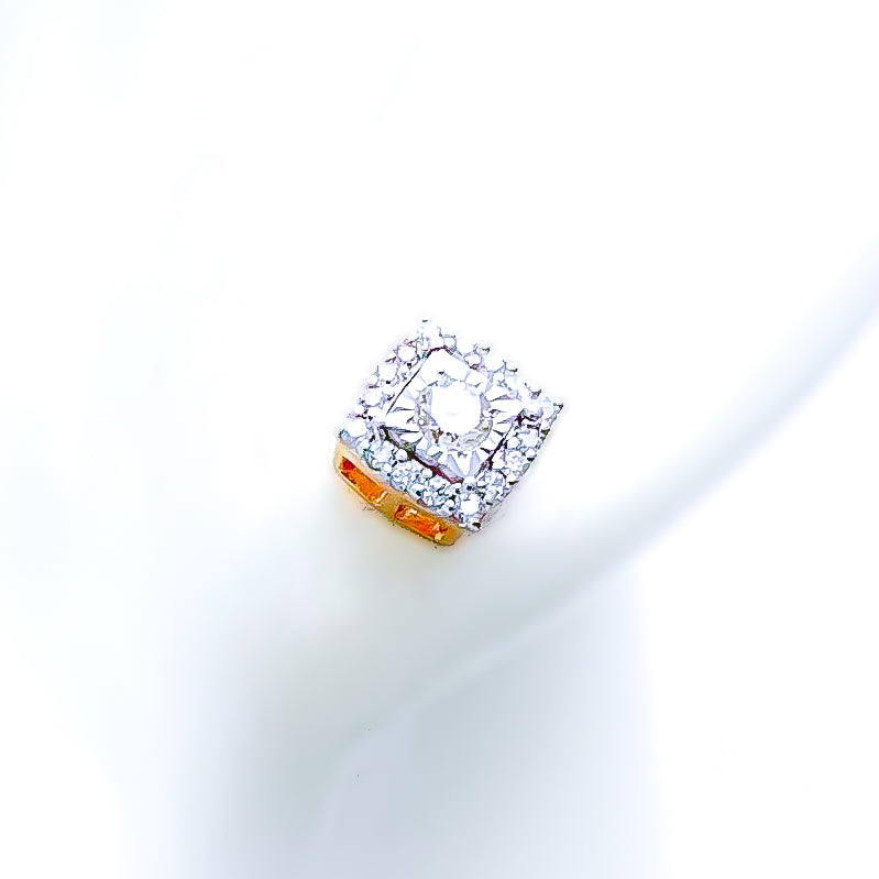 Petite Sparkling18K Rose Gold Diamond Earrings 