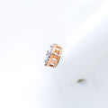 Petite Sparkling18K Rose Gold Diamond Earrings 