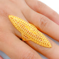 Elongated 22k Gold Dome Ring