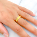 Refined Radiant 22k Gold Band