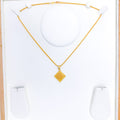 Stylish Square 22k Gold Pendant