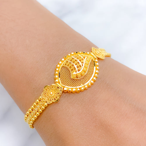 Impressive Jali Gold Bracelet