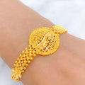 Beautiful Floral Yellow Gold Bracelet