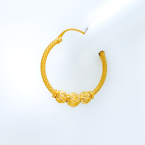 Attractive Shiny Gold 22k Gold Bali