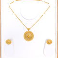 Bright Rays 22k Gold Pendant Set