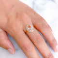Stunning Round + Baguette Diamond Ring