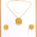 Hanging Beads 22k Gold Pendant Set