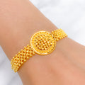 Attractive + Trendy Yellow Gold Bracelet