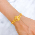 Magnificent Elevated Yellow Gold Bracelet