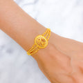 Royal Elevated Yellow Gold Bracelet