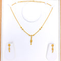 Ornate Beaded 22k Gold Drop Set