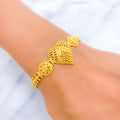 22k-gold-Beautiful Beaded Heart Bracelet 