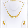 Upscale Tassel 22k Gold Necklace Set