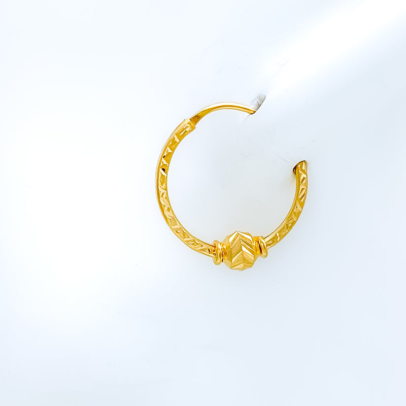 Dainty Lightweight Orb 22k Gold Bali