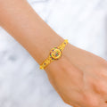 Festive Meenakari Yellow Gold Bracelet
