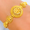 22k-gold-Radiant Round Mandala Bracelet 