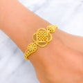 22k-gold-Traditional Elevated Netted Bracelet 