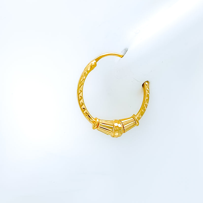 Elevated Petite Orb 22k Gold Bali